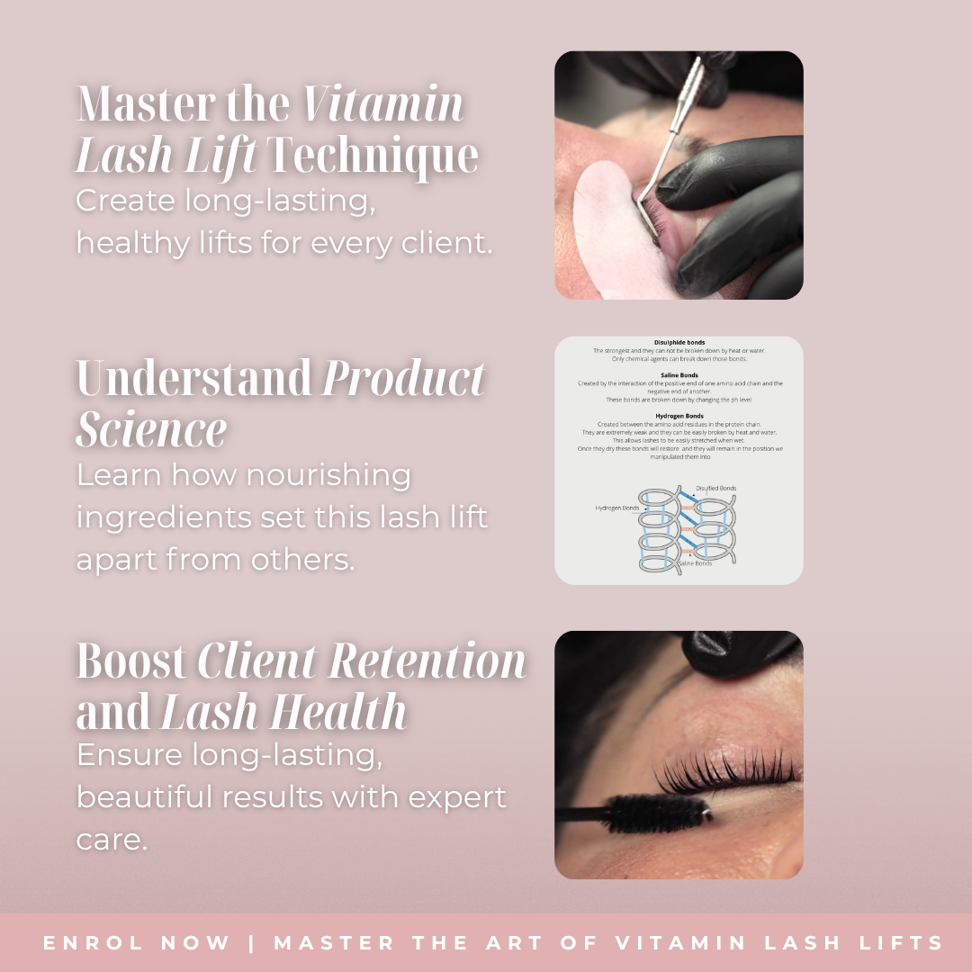 1 DAY IN PERSON VITAMIN LASH LIFT COURSE