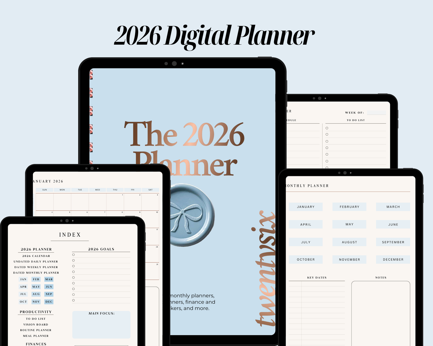 LADY LAB 2026 Full Digital Planner | For Busy Girls Who Want to Feel in Control