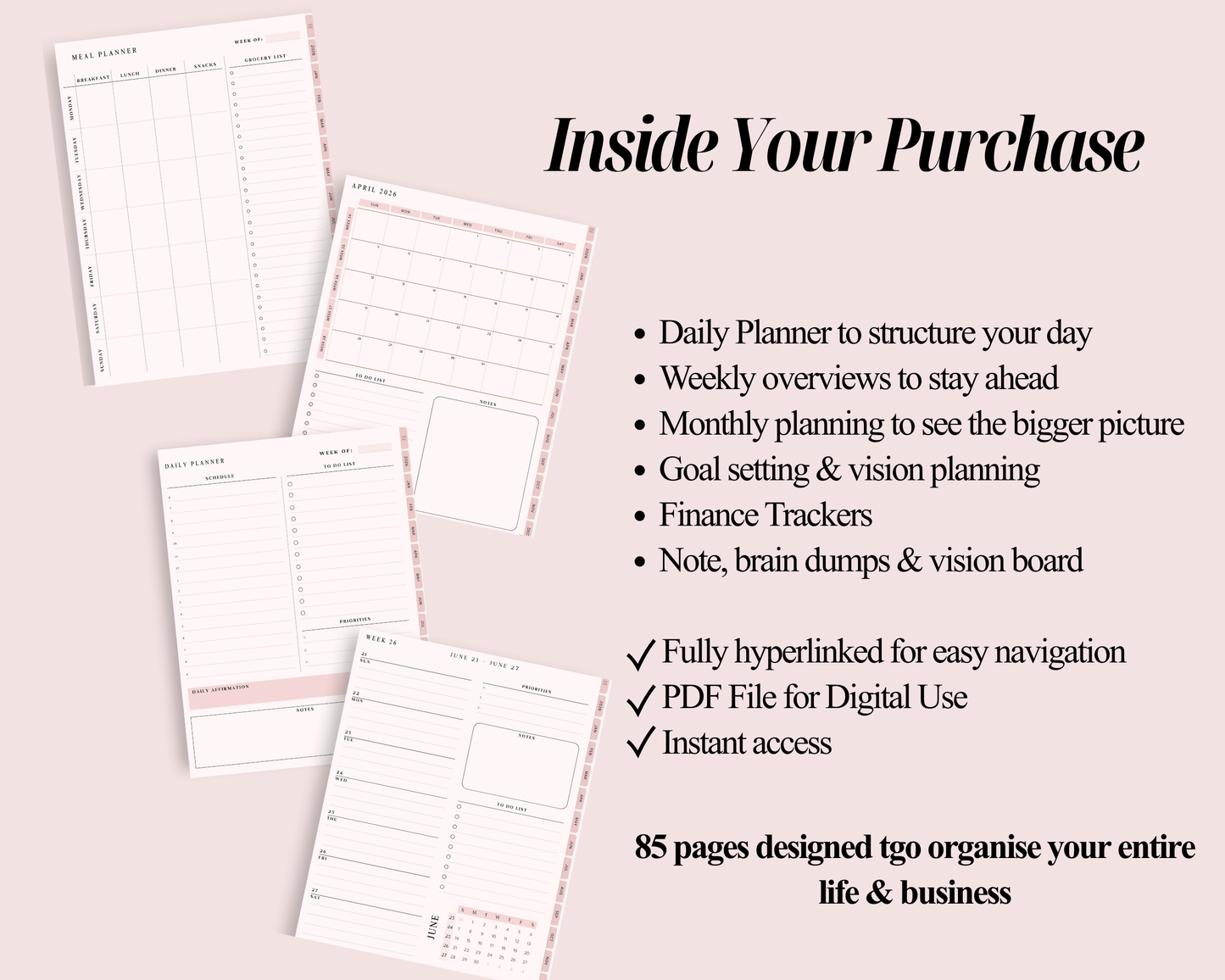 LADY LAB Digital Planner | For Busy Girls Who Want to Feel in Control
